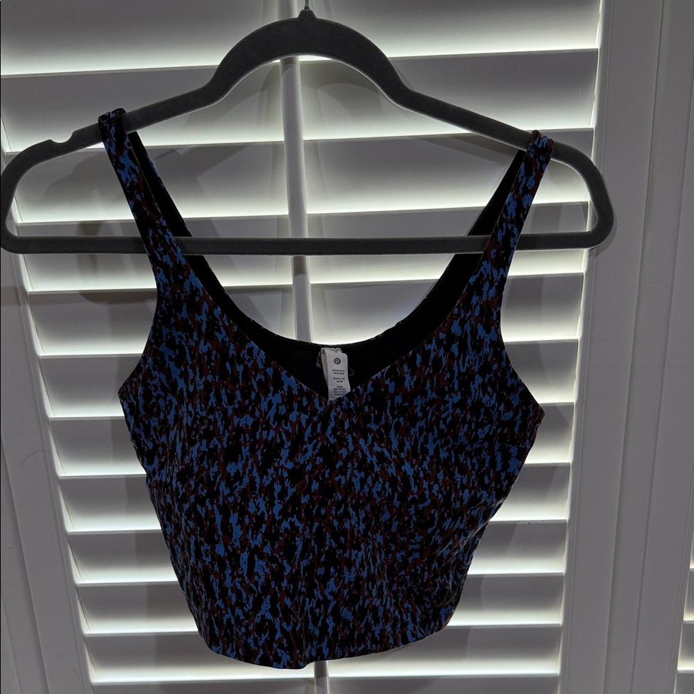 Lululemon Athletica Blue and Brown Align Top
